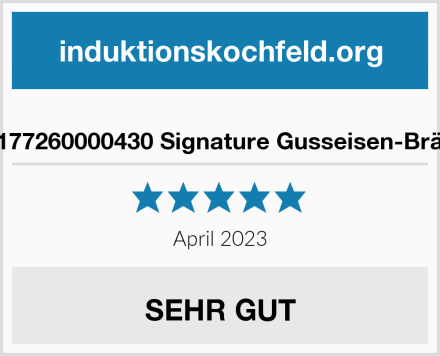  Le Creuset 21177260000430 Signature Gusseisen-Bräter mit Deckel Test