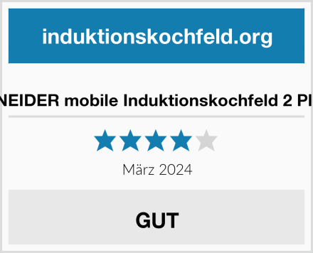  SCHNEIDER mobile Induktionskochfeld 2 Platten Test