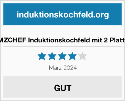  AMZCHEF Induktionskochfeld mit 2 Platten Test